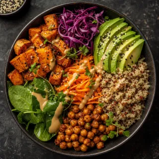 Bunte Buddha Bowl